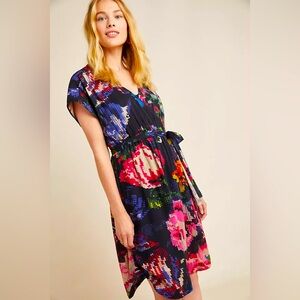 Anthropologie Astrid Needle Point mini dress 1X.
